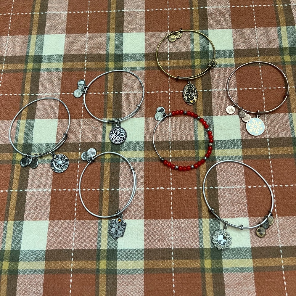 BUNDLE Alex and Ani bangle bracelets/ 7 total